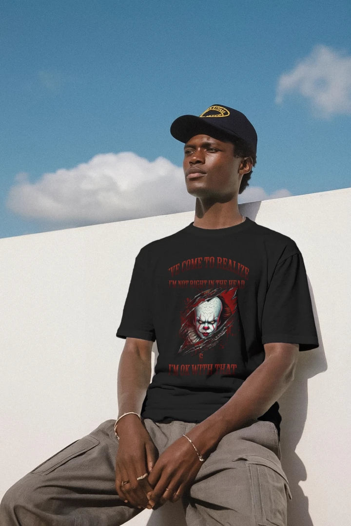 I've Come to Realize I'm Not Right in the Head – Dark Horror Gothic Tee | Wicked Reality