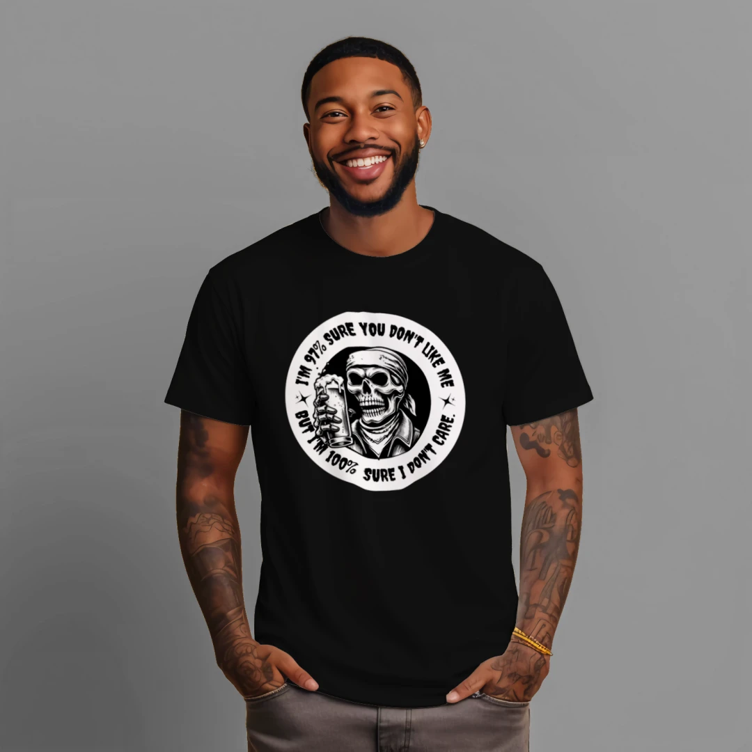 Men's gothic skull dark humor graphic tee – Wicked Reality