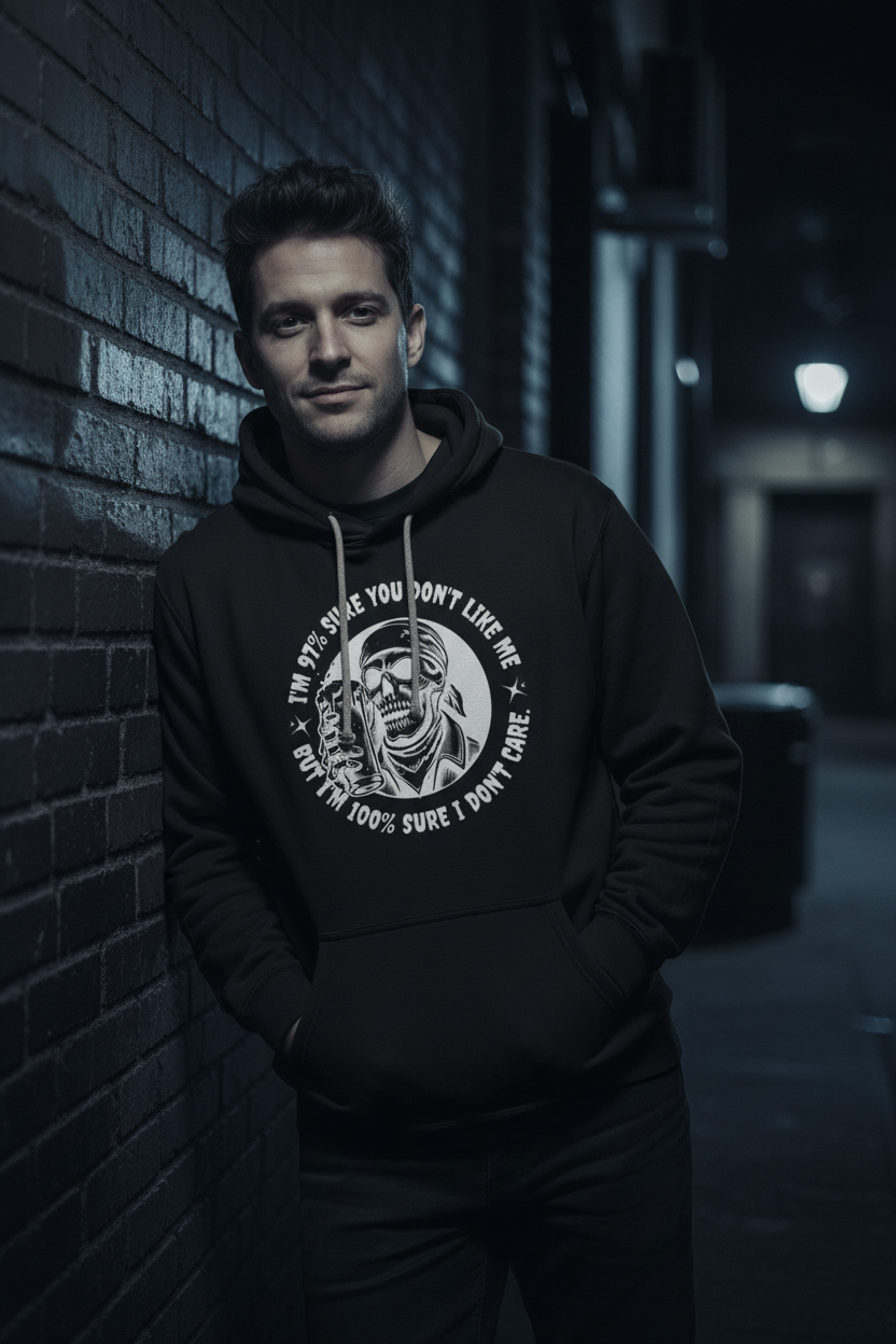 Men's skull dark humor gothic hoodie – Wicked Reality
