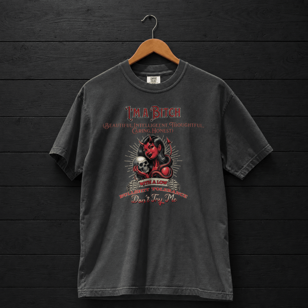Women's dark feminine demon graphic tee – Wicked Reality