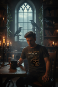 Men's gothic skull dark humor coffee graphic tee – Wicked Reality