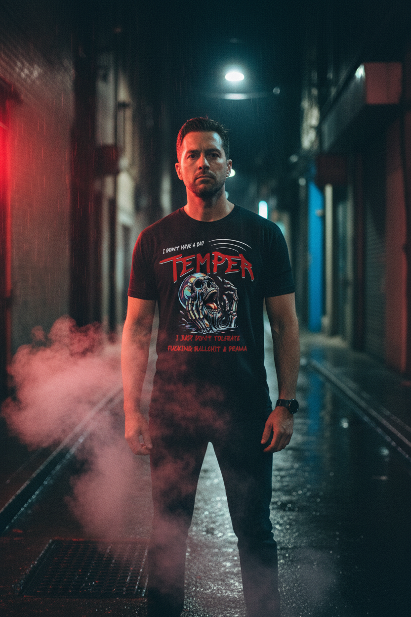 Men's gothic skull dark humor graphic tee – Wicked Reality