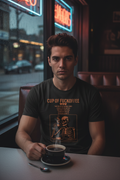 Men's gothic dark humor coffee skull graphic tee – Wicked Reality