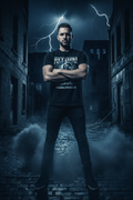 Men's grim reaper dark humor gothic graphic tee on black – Wicked Reality