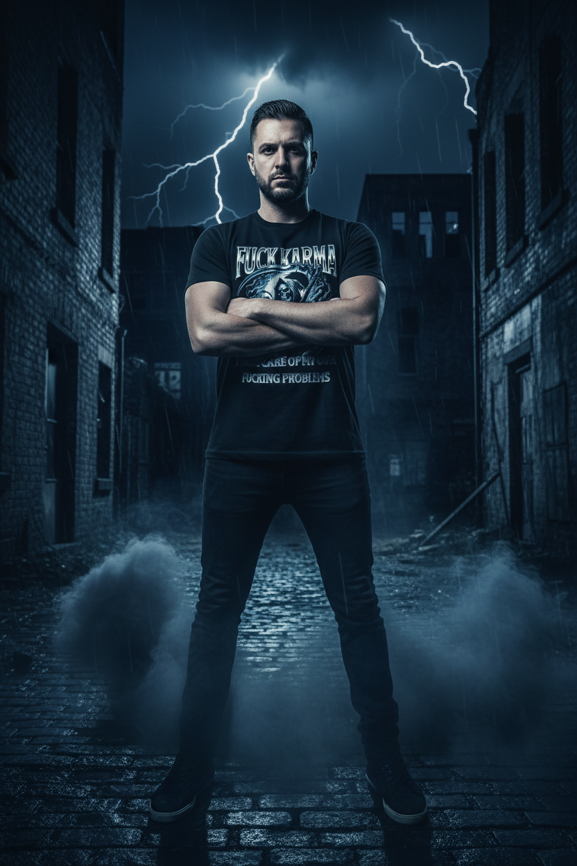Men's grim reaper dark humor gothic graphic tee on black – Wicked Reality