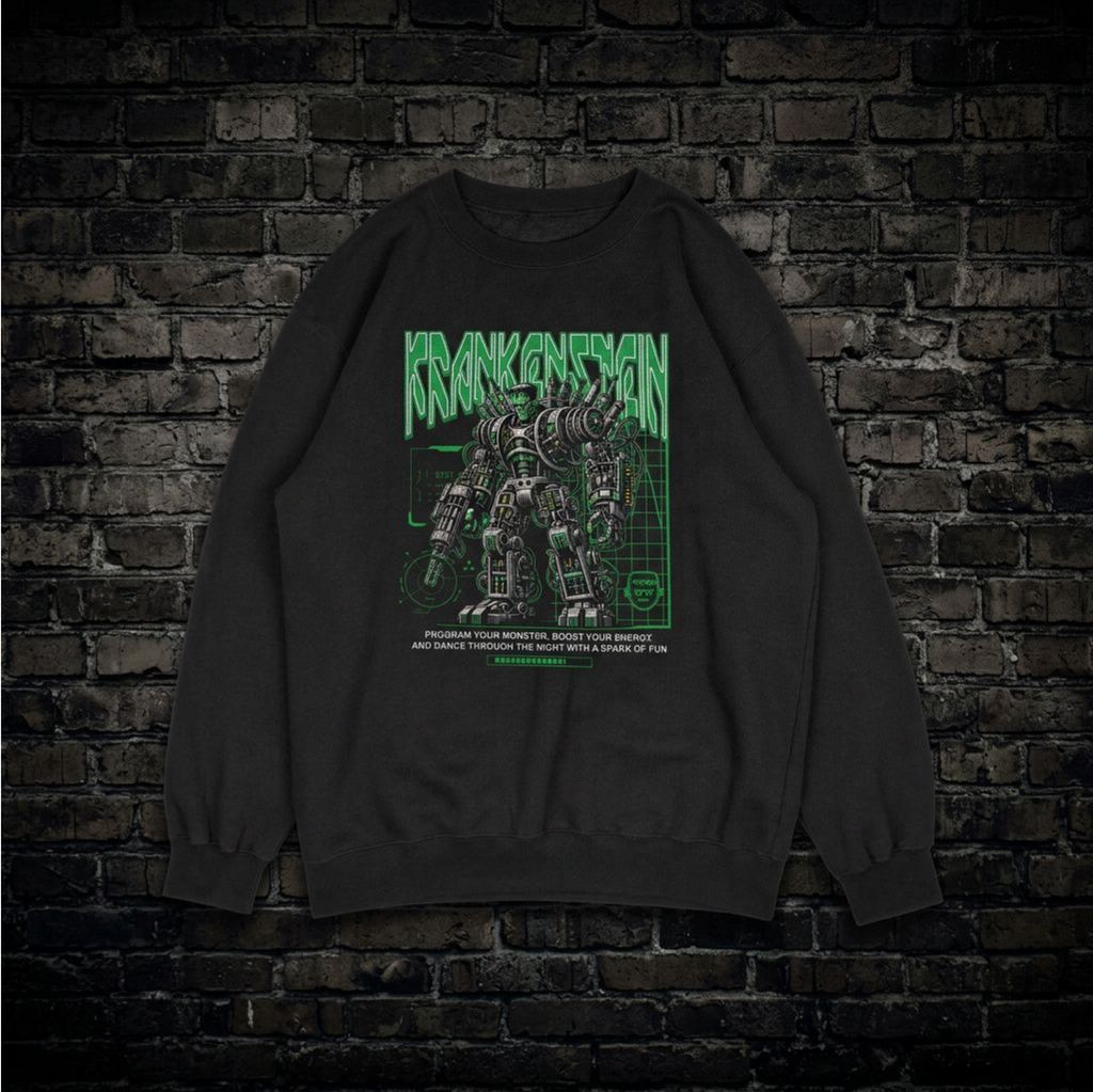 Kids' cyber horror Frankenstein graphic sweatshirt – Wicked Reality