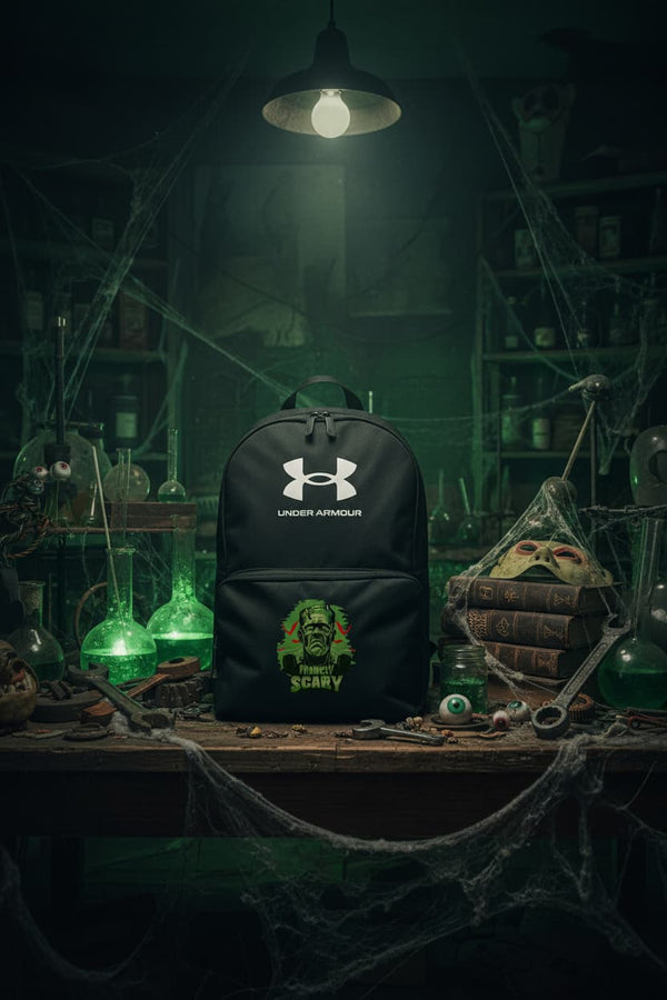 "Frankly Scary" – Frankenstein Gothic Dark Humor Backpack
