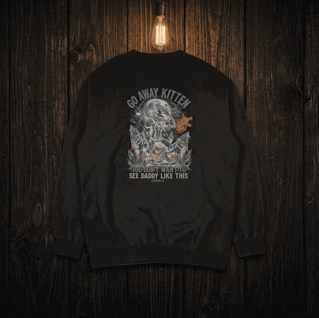 Men's dark humor werewolf graphic sweatshirt – Wicked Reality