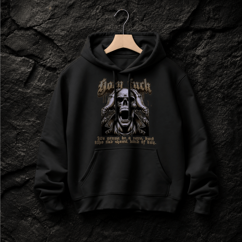 Men's skull dark humor rope duct tape shovel gothic hoodie – Wicked Reality