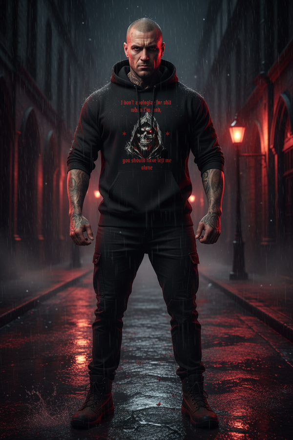 Men's hooded reaper gothic dark humor hoodie – Wicked Reality