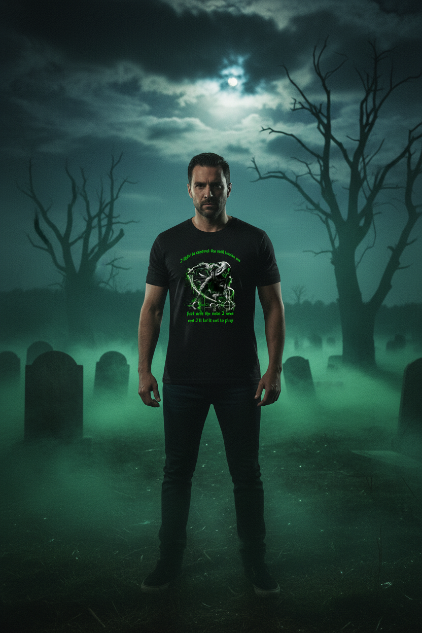 Men's grim reaper dark fantasy graphic tee – Wicked Reality