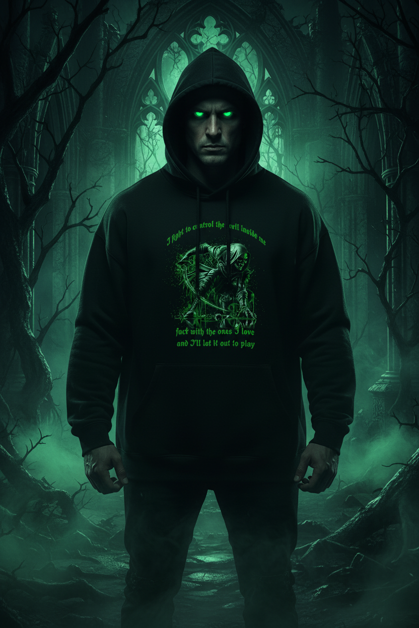 Men's armored reaper gothic dark fantasy hoodie – Wicked Reality