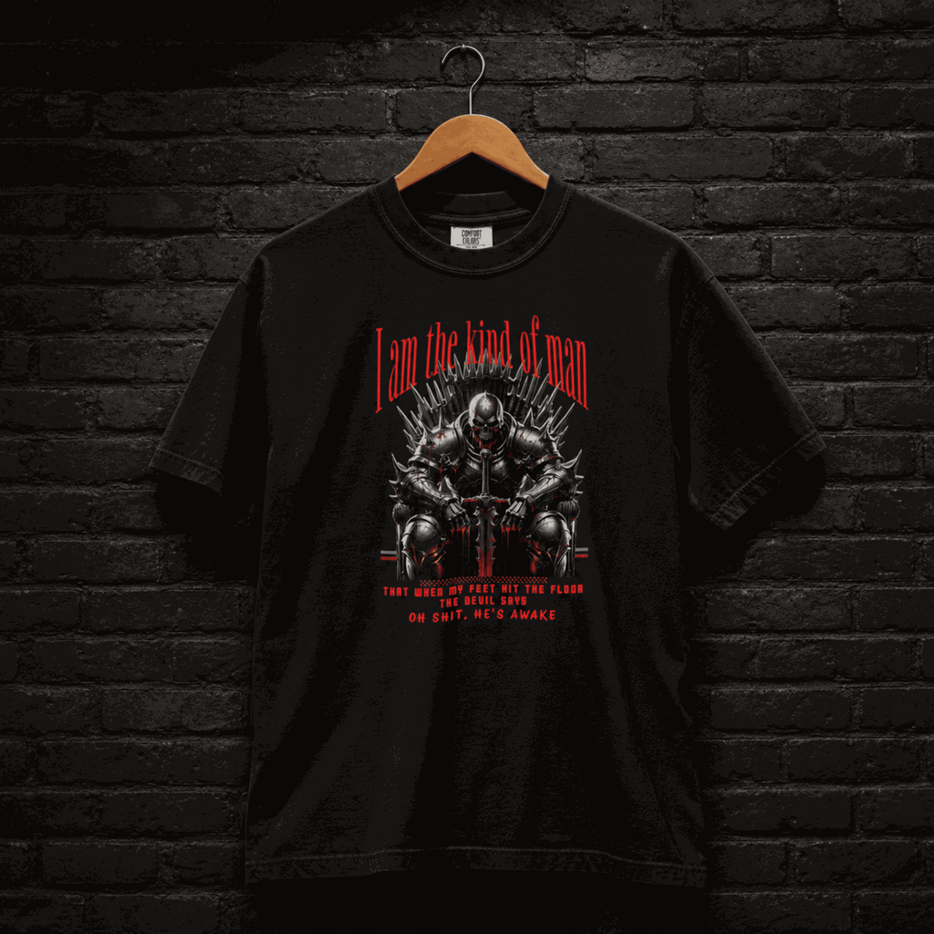 Men's grim reaper gothic graphic tee on black – Wicked Reality