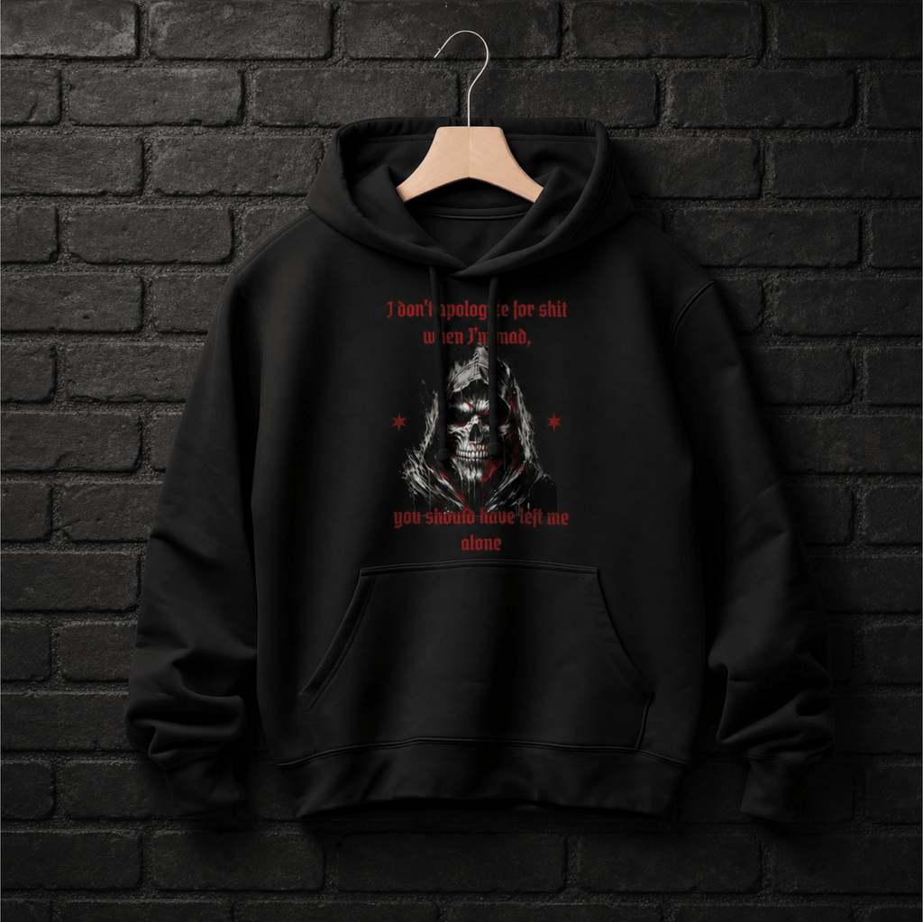 Men's hooded reaper gothic dark humor hoodie – Wicked Reality