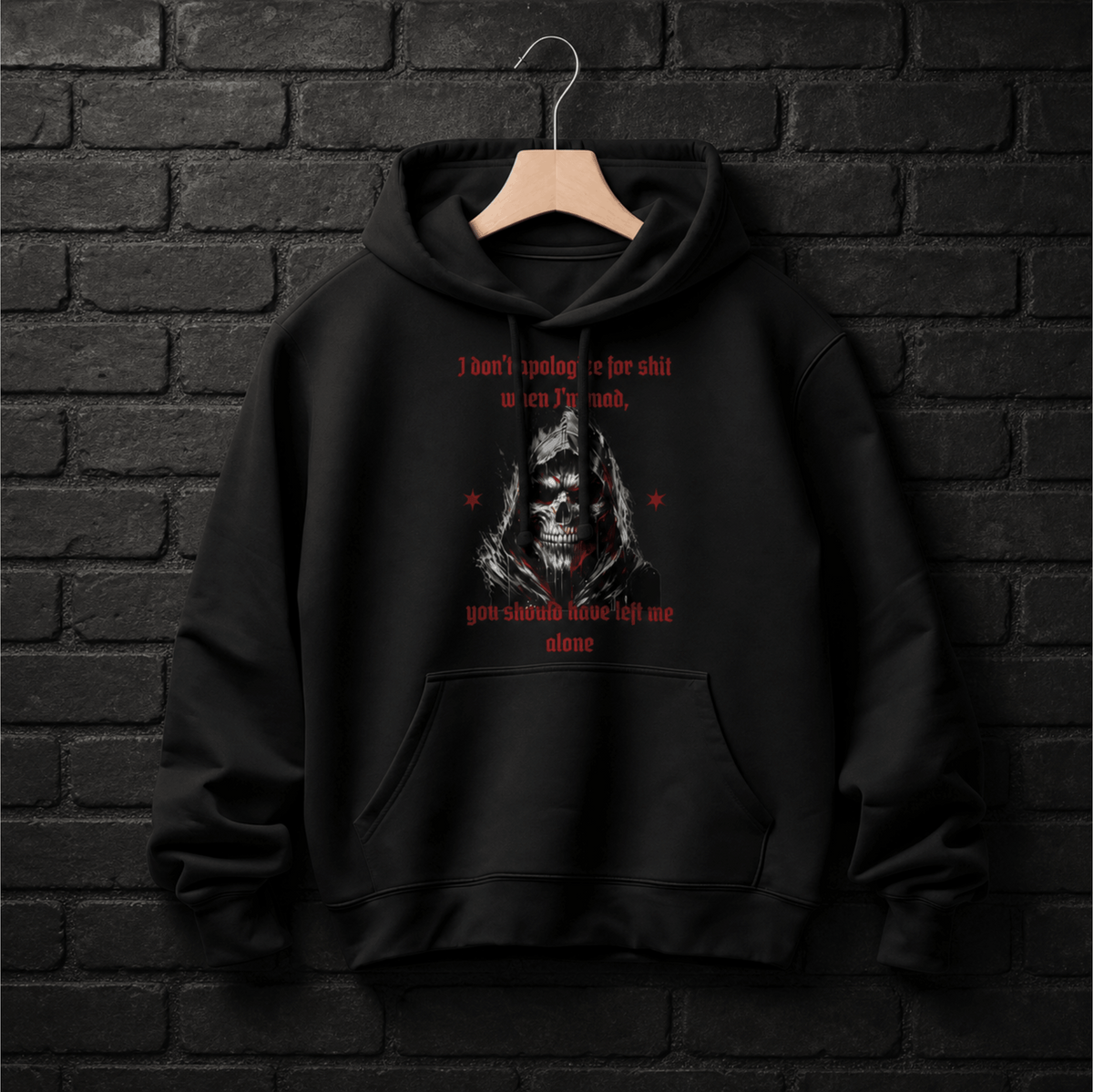 Men's hooded reaper gothic dark humor hoodie – Wicked Reality