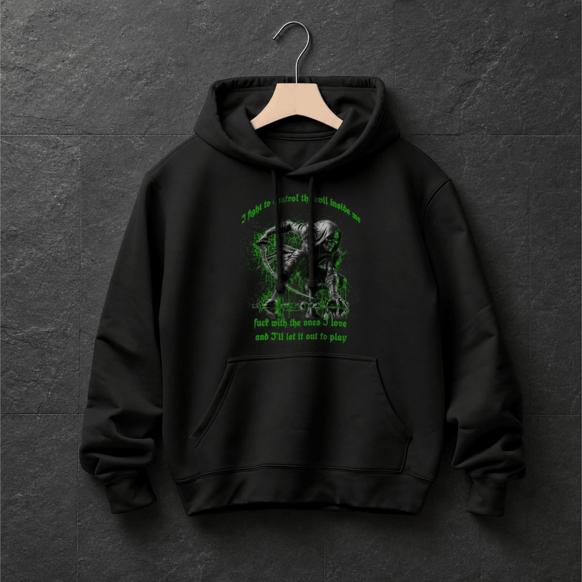 Men's armored reaper gothic dark fantasy hoodie – Wicked Reality