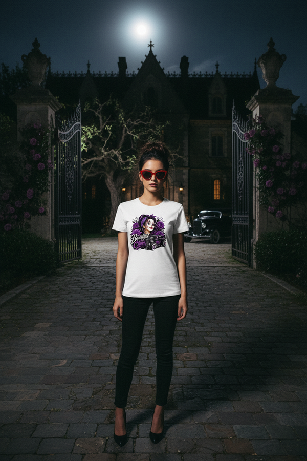 Women's gothic clown pin-up dark fantasy graphic tee – Wicked Reality