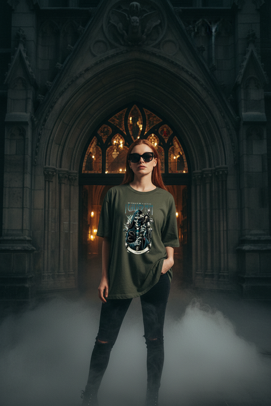 He Called Me a Bitch gothic women's tee - dark cathedral scene