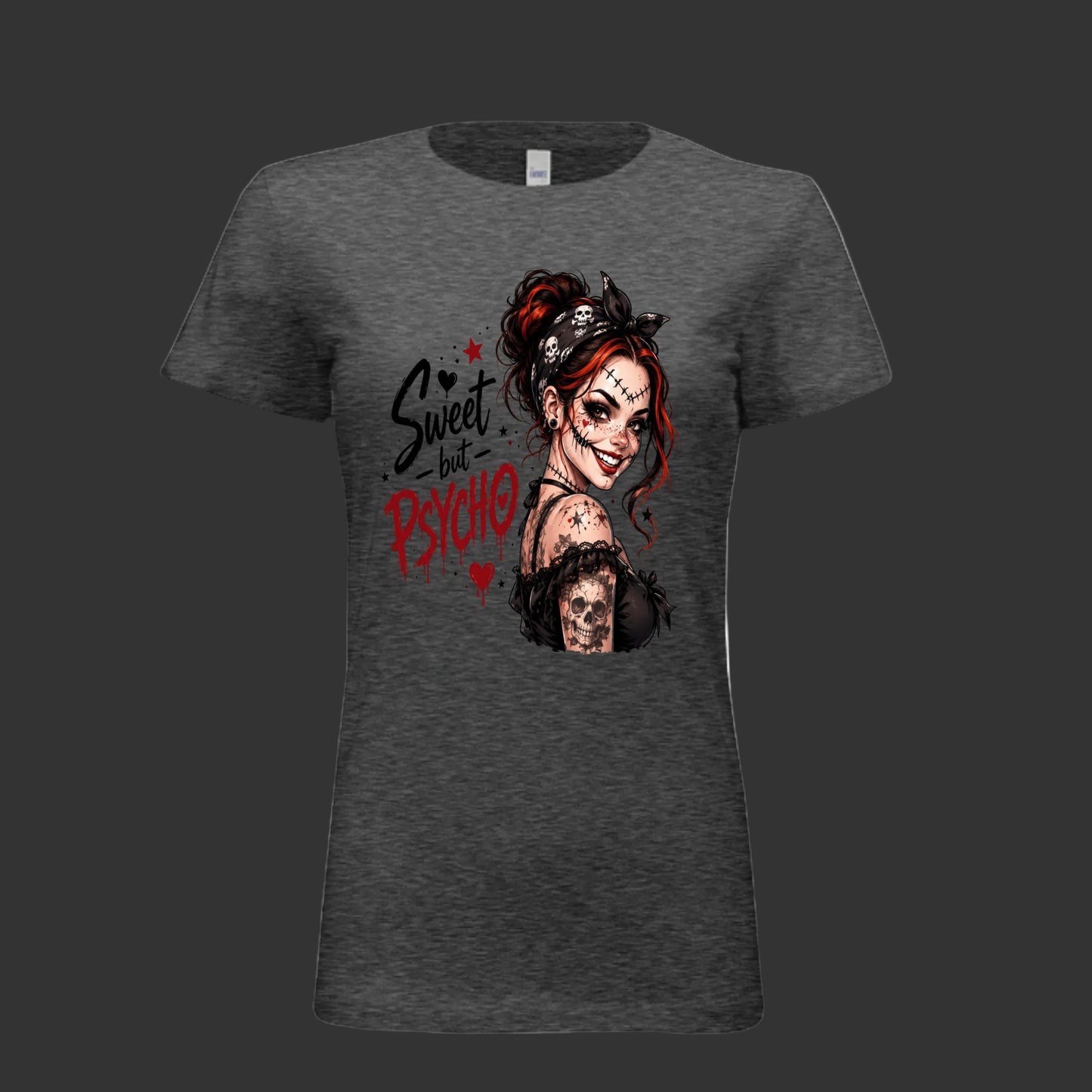 BLACK HEATHER - 6004 - FRONT