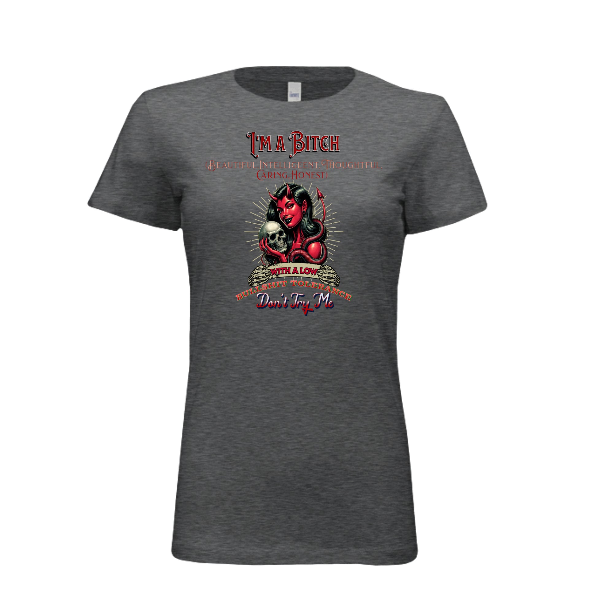 DRK GREY HEATHER - 6004 - FRONT