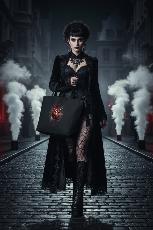 "I Have Stability" – Dagger Heart Gothic Dark Humor Tote Bag