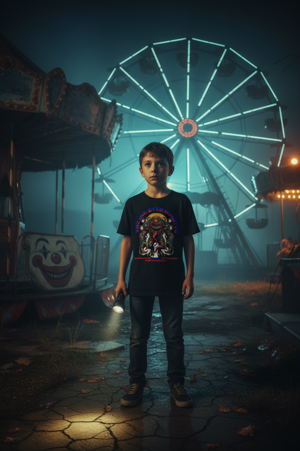 Boys' gothic horror one-eyed monster graphic tee – Wicked Reality