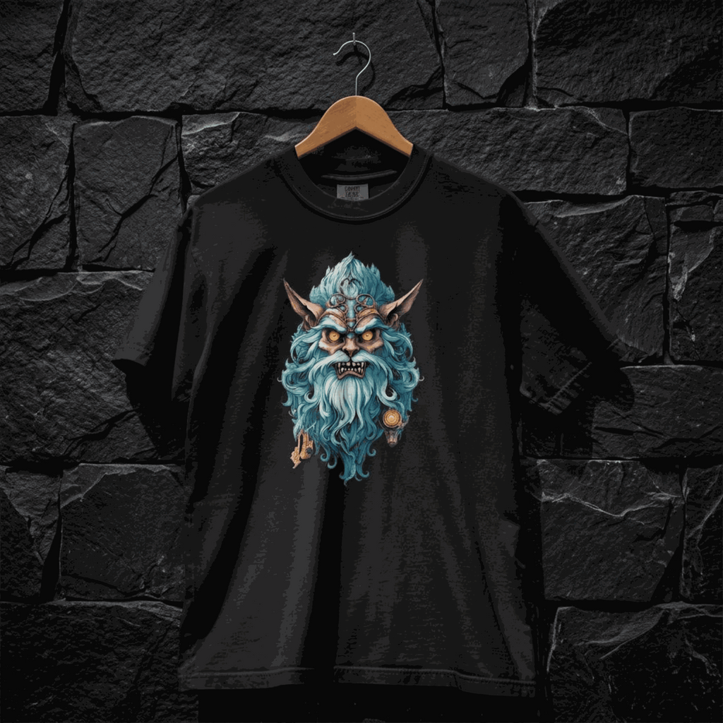 "Scary Elf" – Kids' Gothic Holiday Graphic T-Shirt