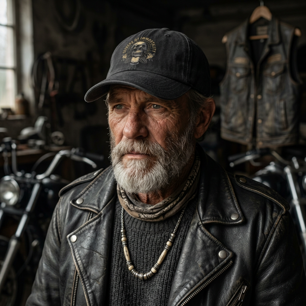 "Seekers" – Skull & Tome Gothic Flexfit Hat