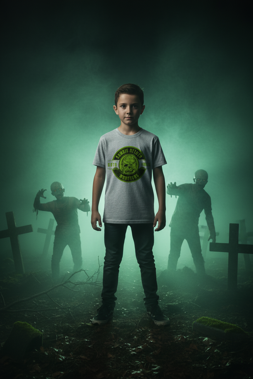 Boys' gothic horror zombie attack graphic tee – Wicked Reality